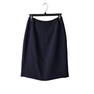 Unbranded Black Lined Straight Mini Skirt - Size 4P